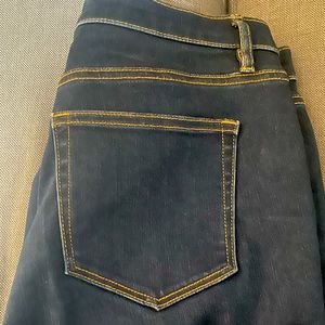 Loft The Skinny dark wash jeans. Size 10